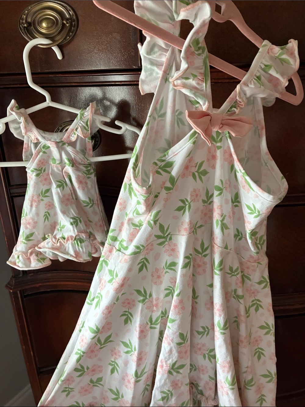 Girls Shrimp and Grits Ruffle Tank Dress - and matching doll dress!